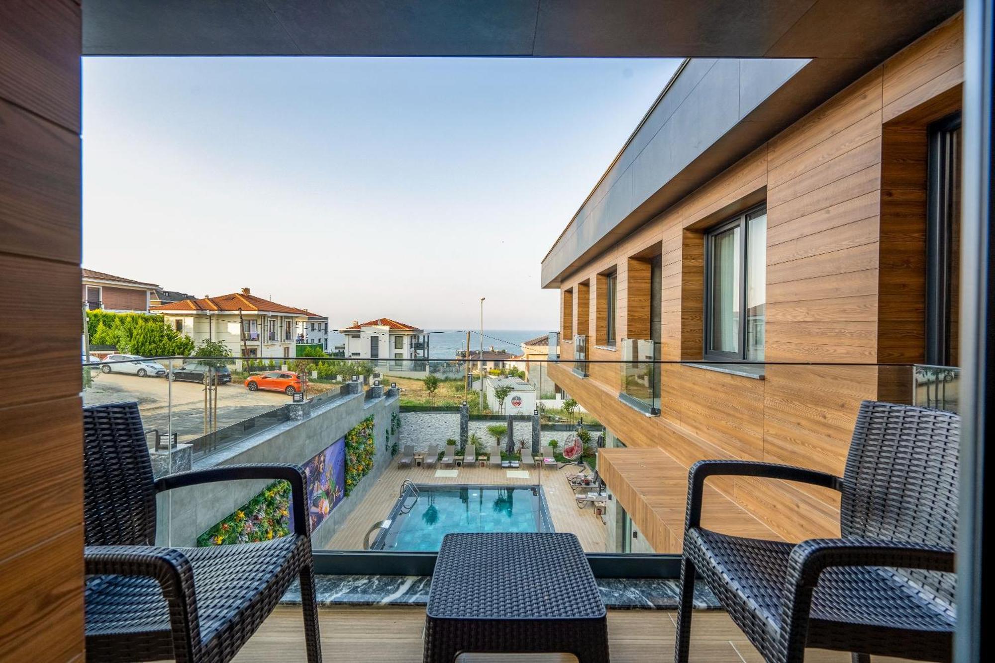 La Miel Hotel Şile Bagian luar foto